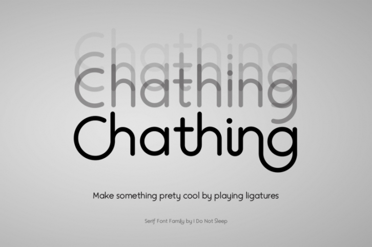 Chathing Sans Geometric Font Font Download