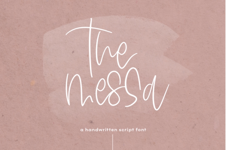 The Messa - A Modern Handwritten Script Font Font Download