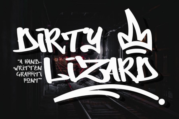 Dirty Lizard - Graffiti Font Font Download