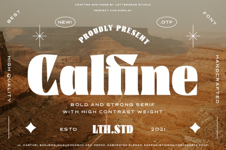 Calfine - Bold Serif Font Download