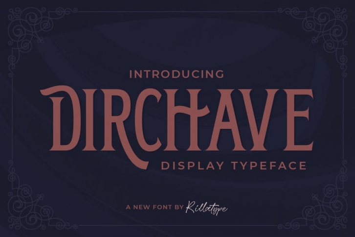 Dirchave - Display Typeface Font Download