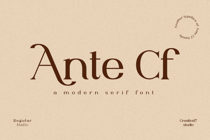 Ante Cf Serif Font Download