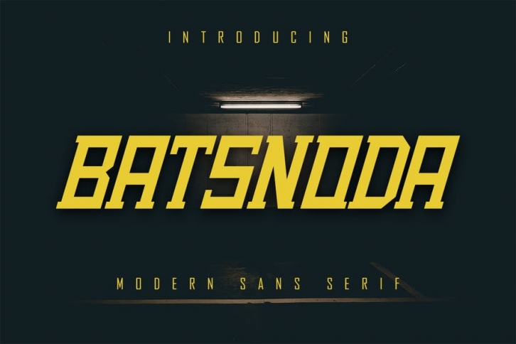Batsnoda - Modern Sans Serif Font Download