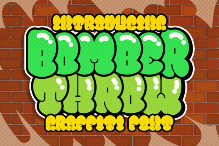 Bomber Throw Font Download
