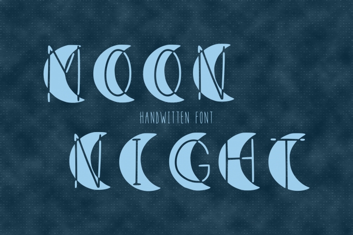 Moon night handwritten in ttf, otf Font Download