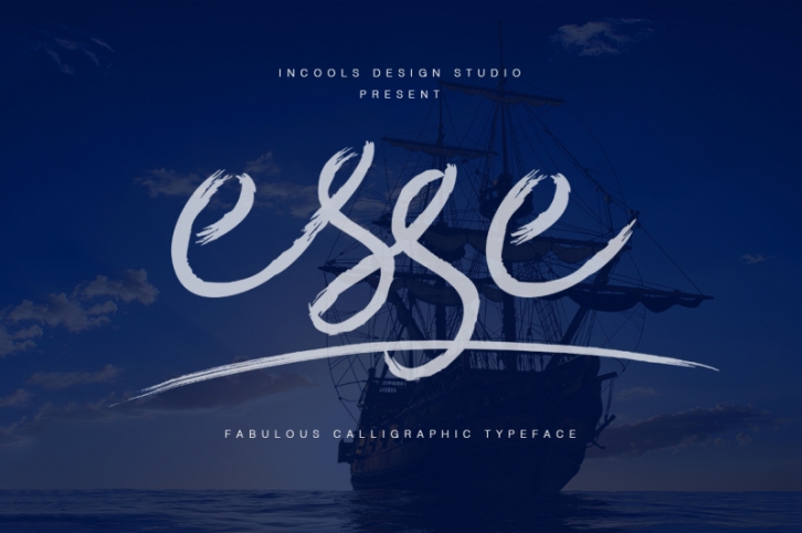 Esse Calligraphic Typeface Font Download