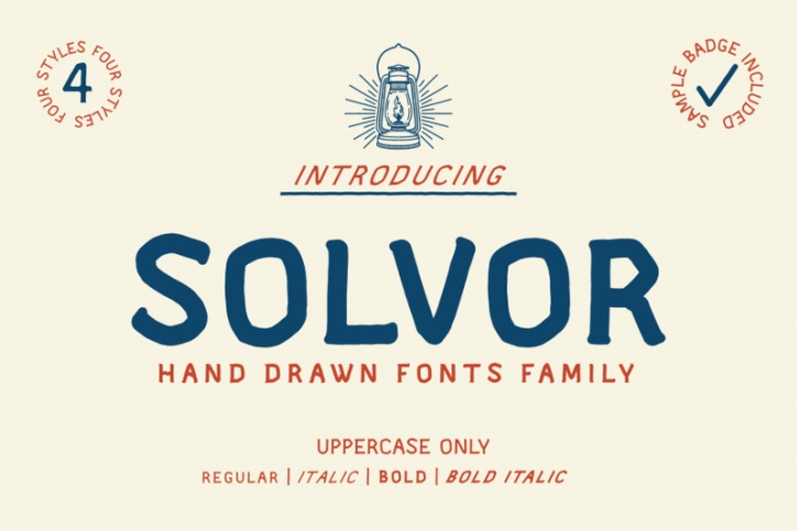 SOLVOR - Extra Badge Template Font Download