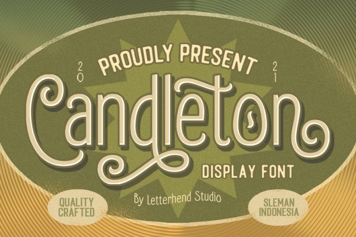 Candleton - Display Font Font Download