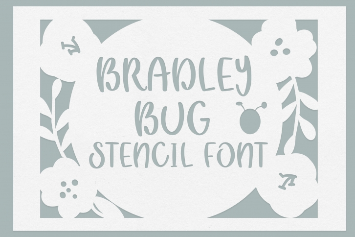 Bradley Bug Stencil Font Download
