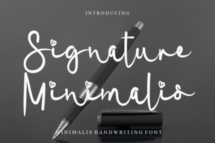 Signature Minimalis Font Download