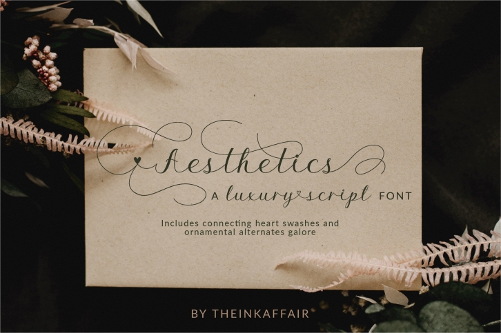 Aesthetics luxury script Font Download