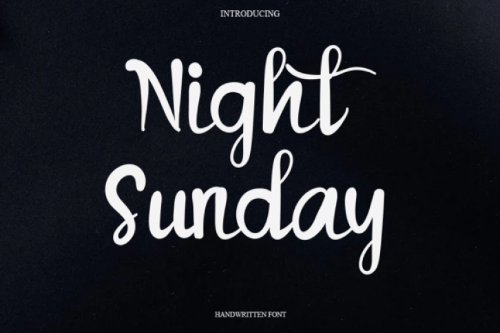 Night Sunday Font Download