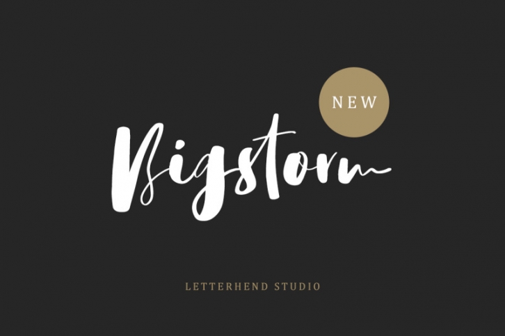 Bigstorm Script Font Download
