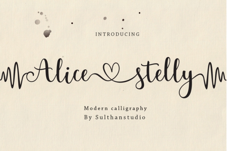 Alice stelly Font Download