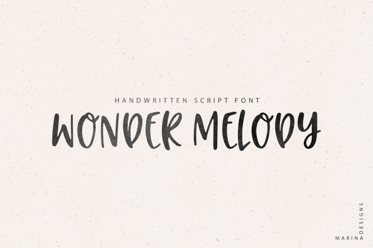 Wonder Melody handwritten script Font Download