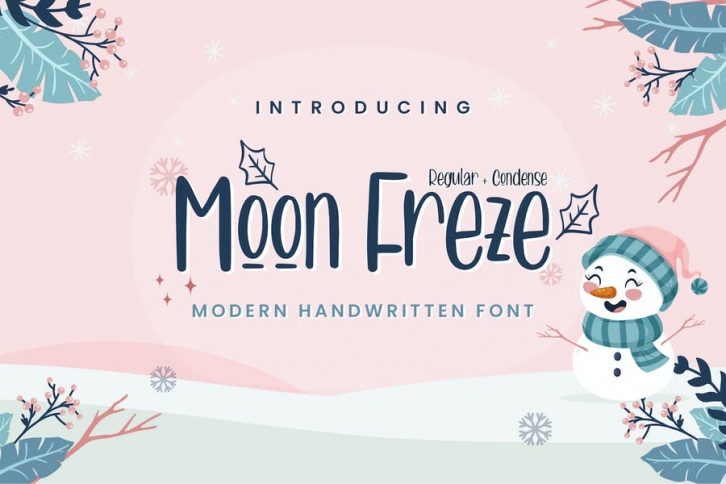 Moon Freze - Modern Handwritten Font Font Download
