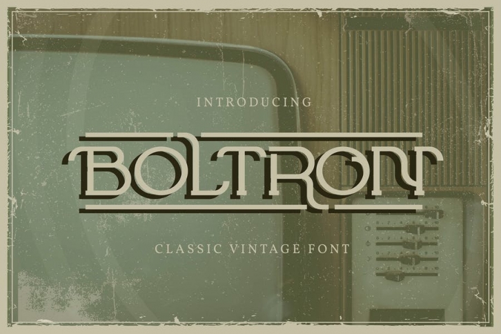 Boltron | Classic Vintage Font Font Download