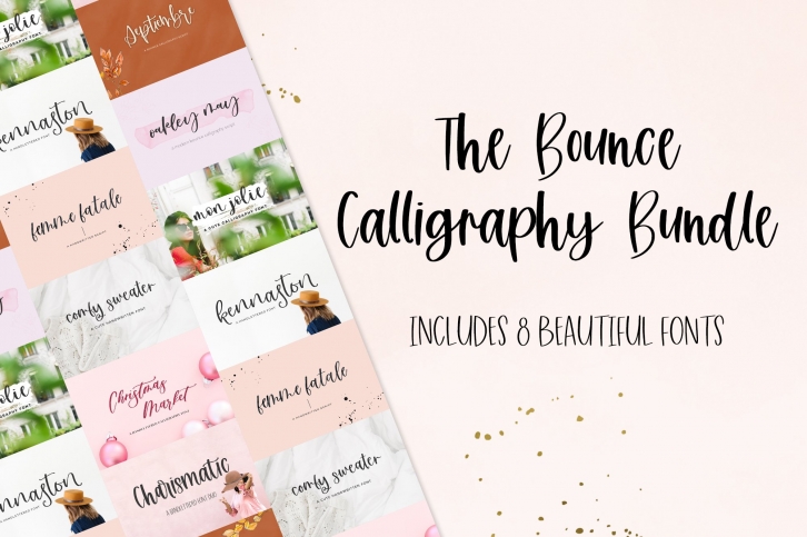 Bounce Calligraphy Bundle Font Download