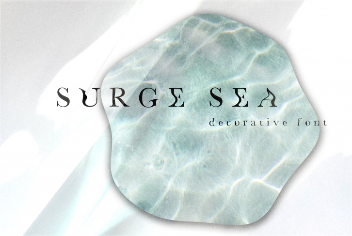 SURGE- decorative font Font Download