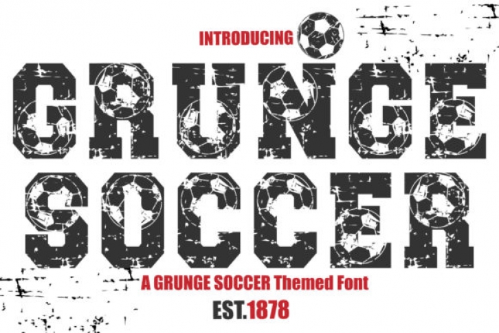 Grunge Soccer Font Download