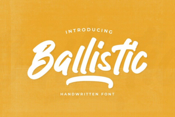 Ballistic - Handwritten Brush Font Download
