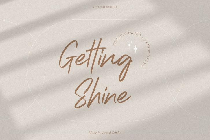 SALEâ€¢ Getting Shine Font Download