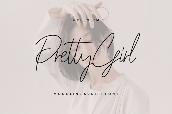 Pretty Girl Monoline Font Download