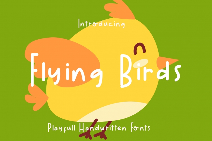 Flying Birds Font Download