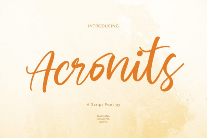 Acronits Font Download
