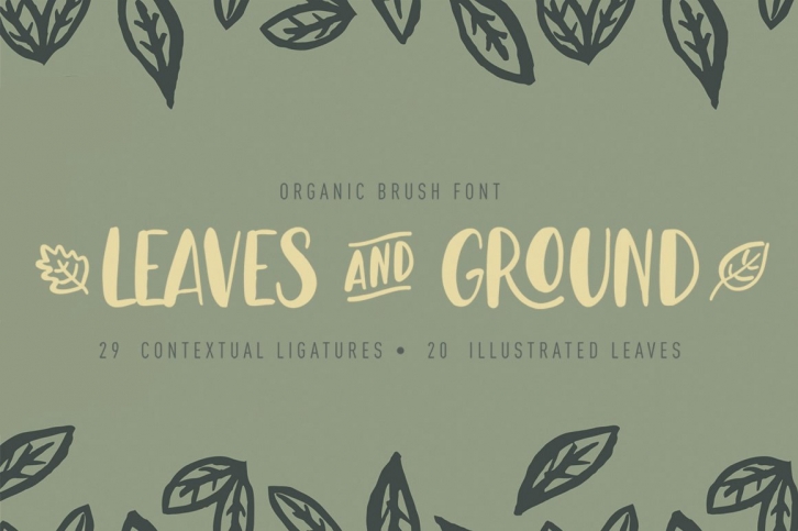 Leaves and Ground Font Download