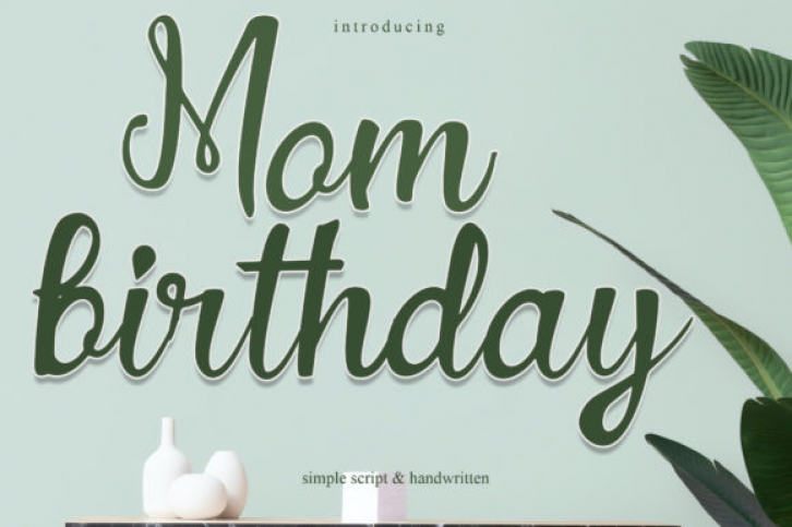 Mom Birthday Font Download