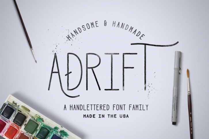 Adrift Font Family Font Download