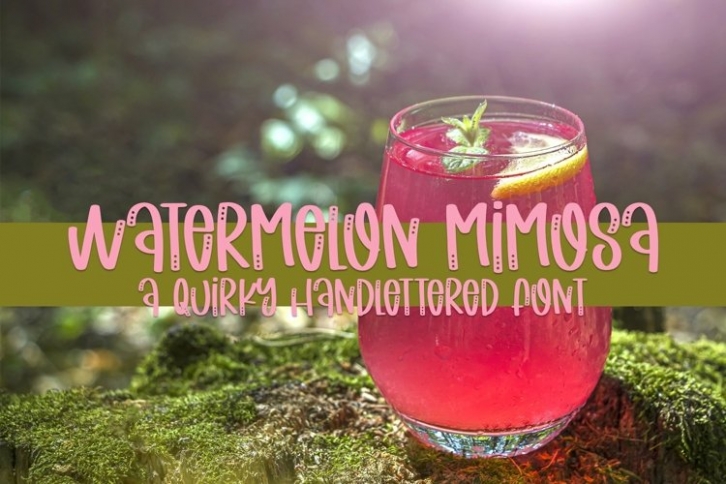 Web Watermelon Mimosa Font Download