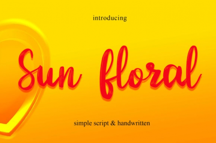 Sun Floral Font Download