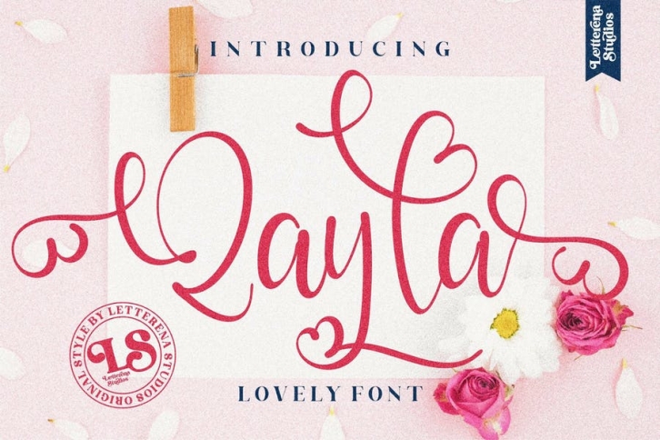 Qayla Script Font LS Font Download