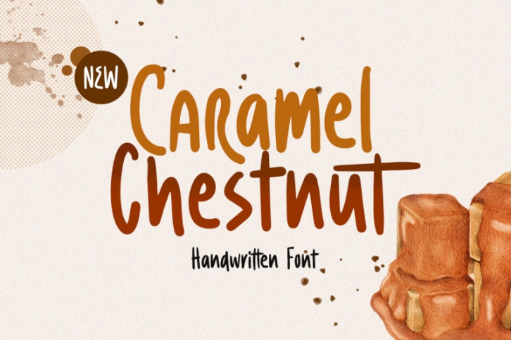 Caramel Chestnut - Handwritten Font Font Download