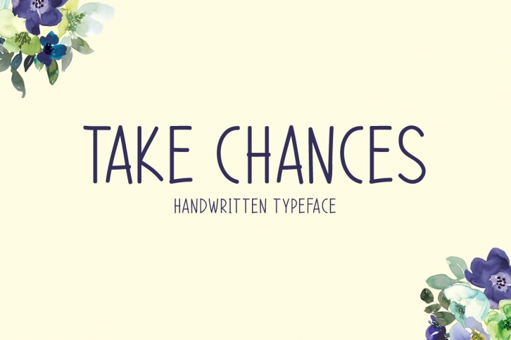 Take Chances Typeface Font Download