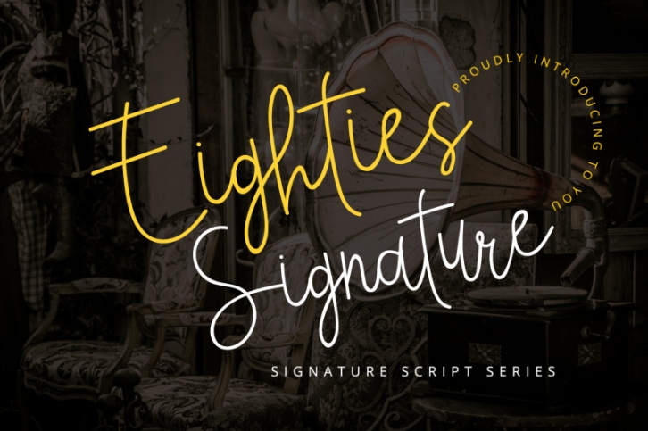 Eighties Signature Font Download