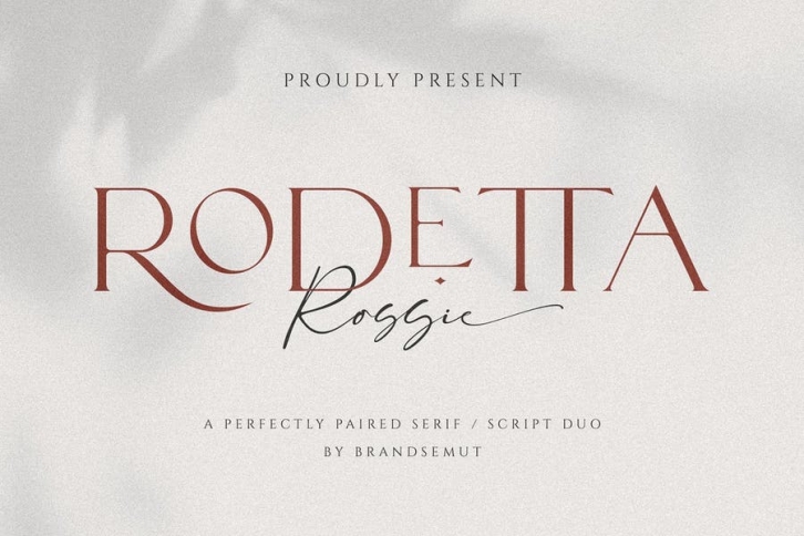 Rodetta Rossie Font Duo Font Download