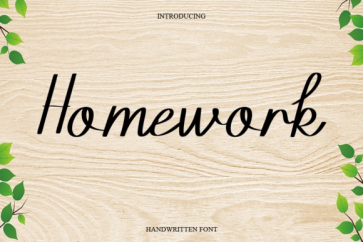 Homework Font Download