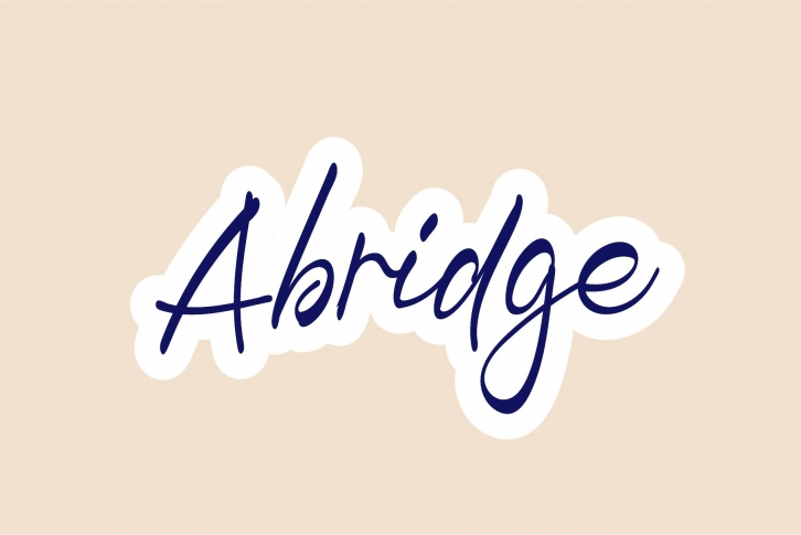 Abridge Font Download