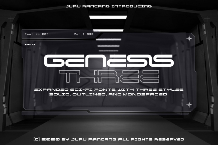 Genesis Three Expanded Sci-Fi Font Download
