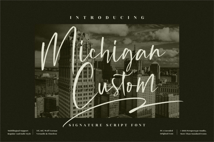 Michigan Custom Font Download