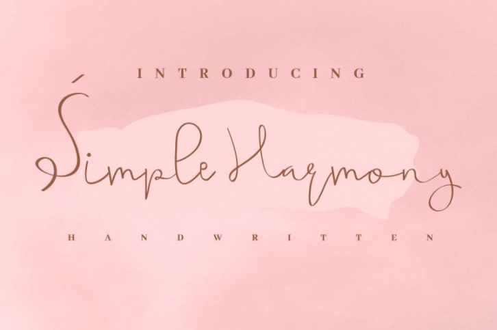 simple harmony Font Download