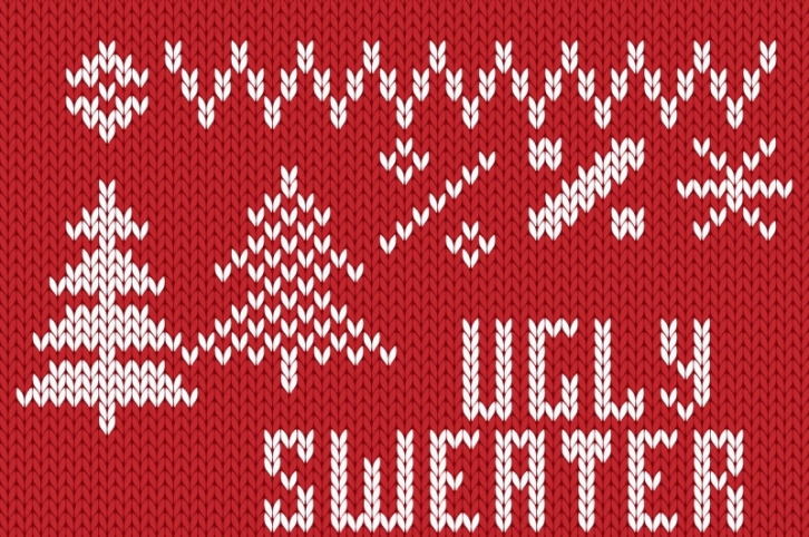 Christmas Knitted Font Ol Font Download