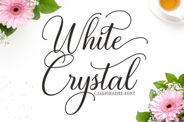 White Crystal Script Font Download