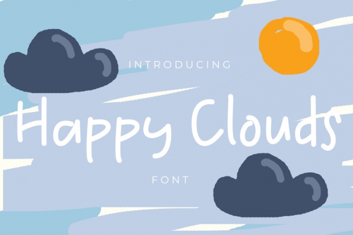 Happy Clouds Font Download