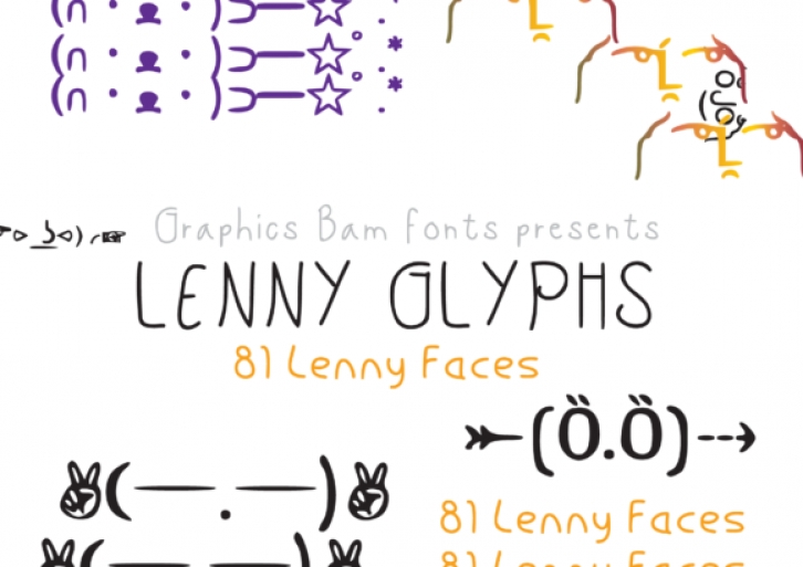 Lenny Faces Font Download