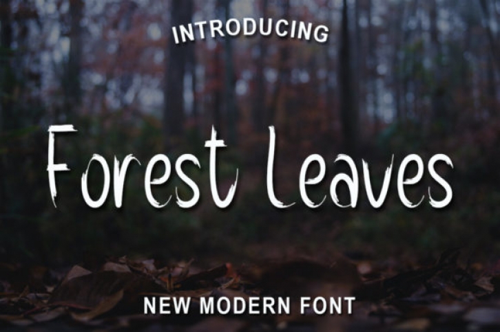 Forest Leaves Font Download