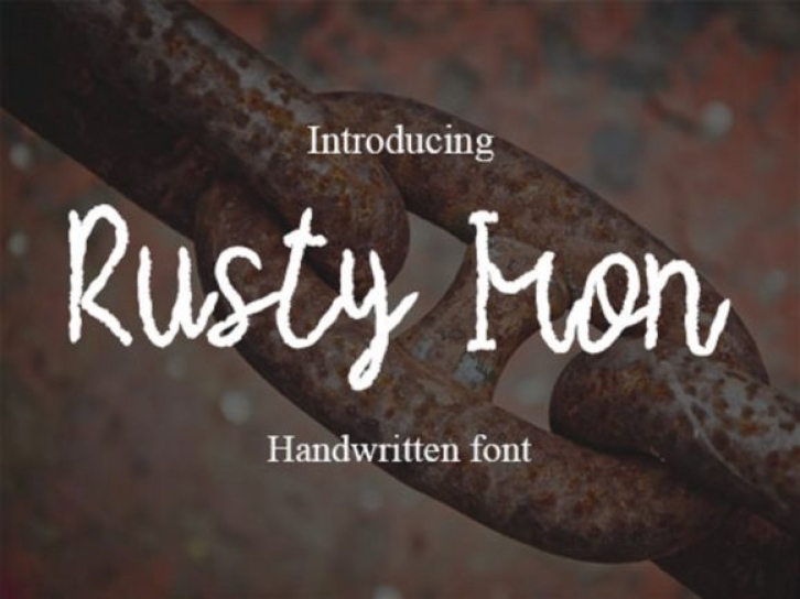 Rusty Iron Font Download